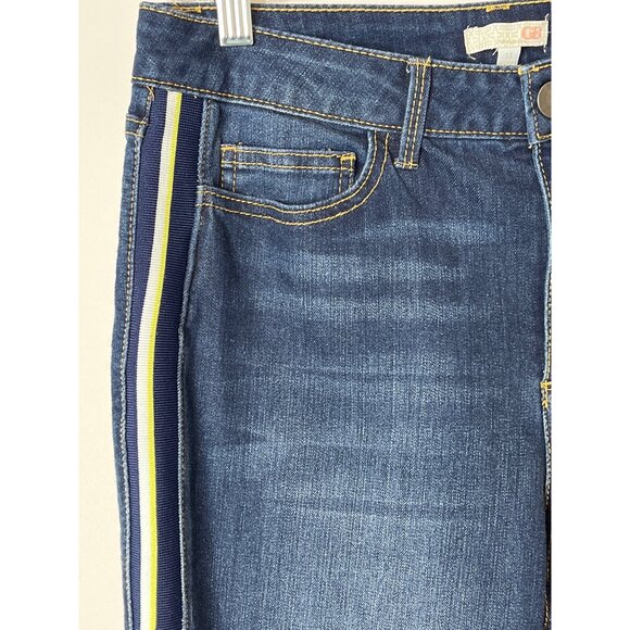 GB Jeans High Rise Skinny Blue Stretch Side Stripe Denim Pants Size 13 NWT - Picture 7 of 9